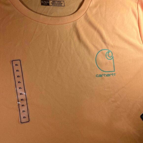 NWT Carhartt Force Sun Defender Youth XL (18-20) Orange T-Shirt Size XL - Picture 6 of 8